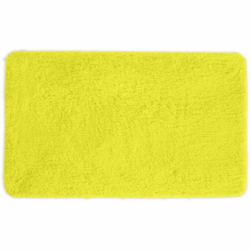 Eiliyah Microfiber Non-Slip Bath Mat, 18" W x 30" L, Yellow