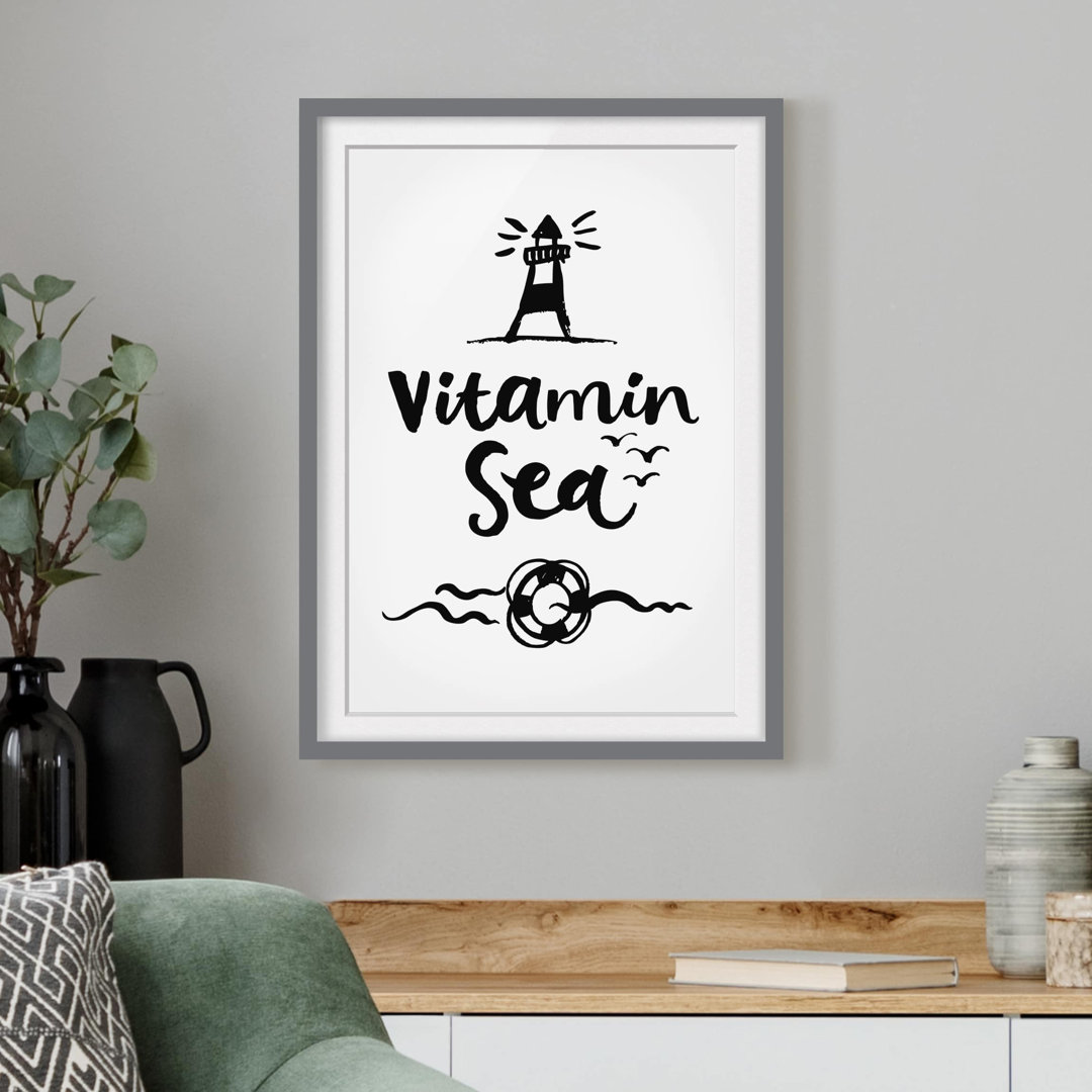 Gerahmtes Papierbild Vitamin Sea