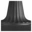 Ensemble de 2 pots de fleurs classiques en plastique noir en forme d'urne - 67 cm de hauteur, avec drainage, pour l'intérieur et l'extérieur, parfaits pour décorer une terrasse, un jardin ou un porche.