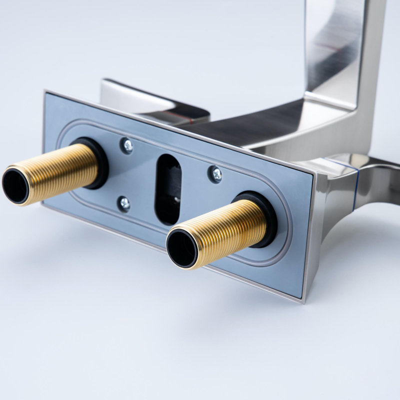 2-handle Bathroom Faucet with Drain Assembly, Brushed Nickel