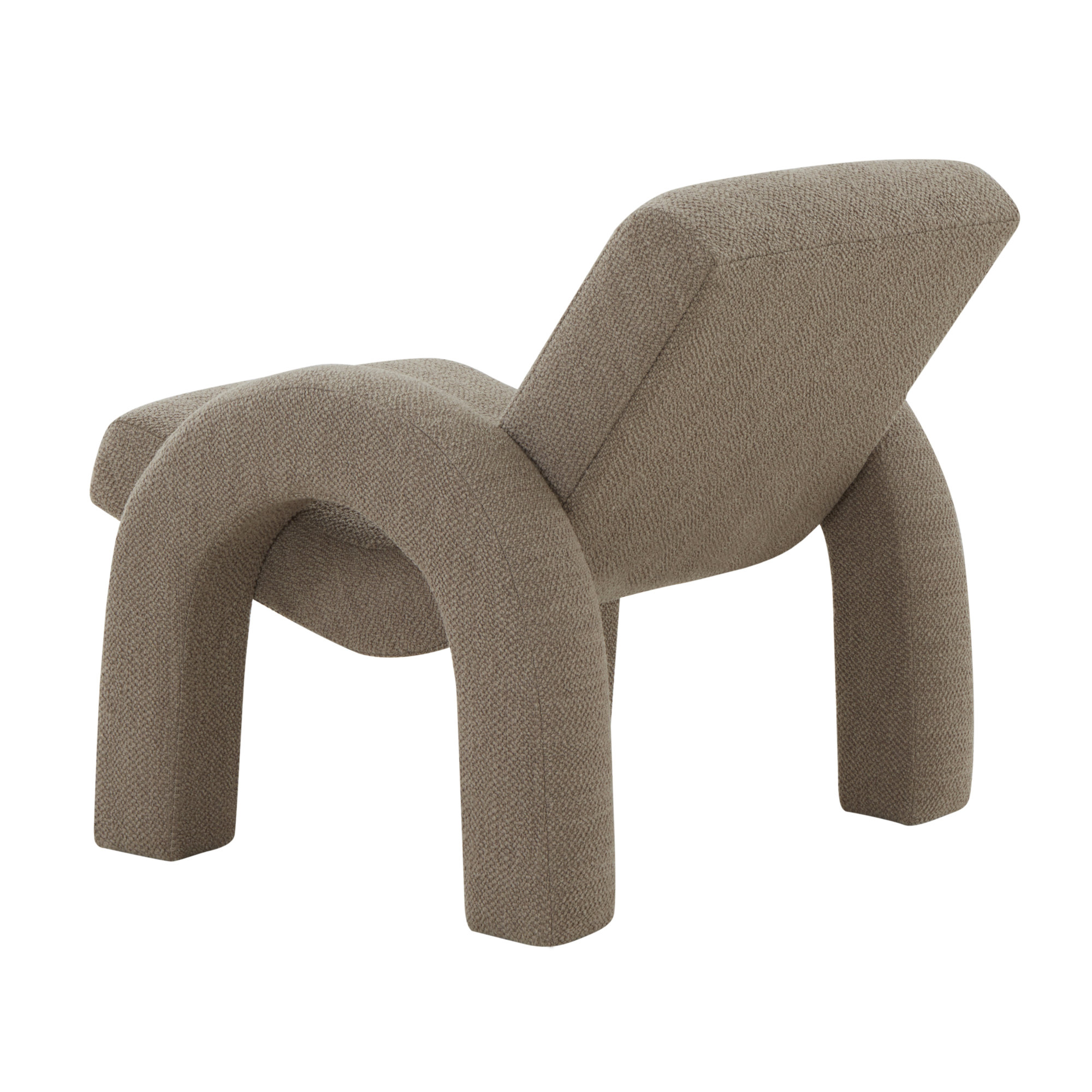 Isle Upholstered Armchair,  Light Brown Polyester Blend