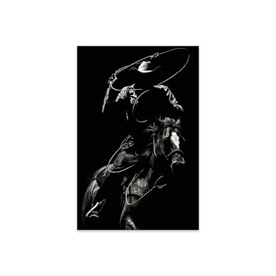 " Scratchboard Rodeo VII " by Julie T. Chapman
