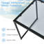 Nechelle Glass Top Sled End Table