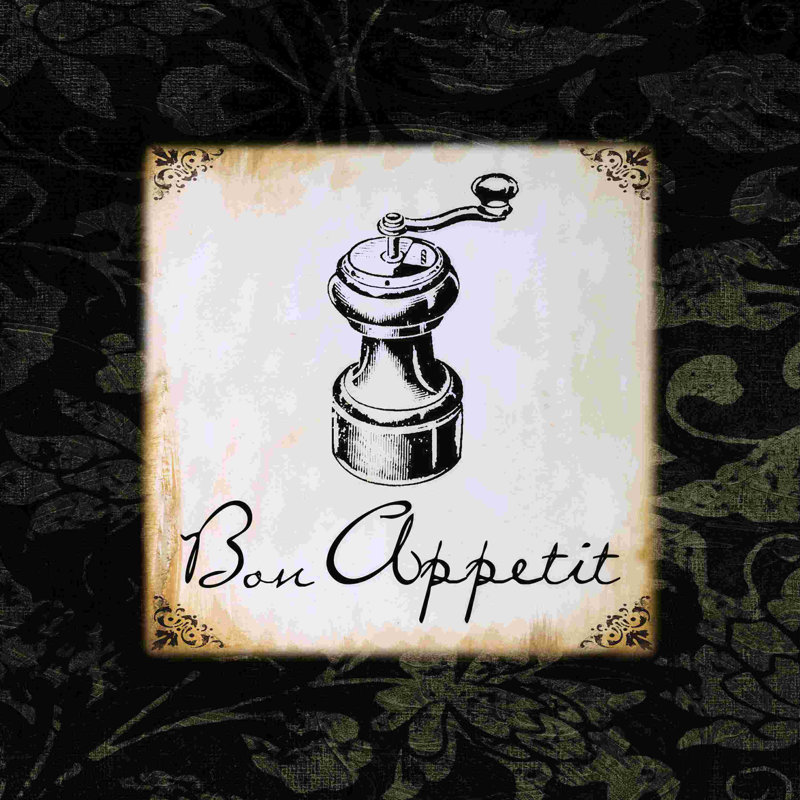 " Bon Appetit 3 ", 36" W x 36" H