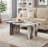 Roundhill Furniture Cavira 3-Piece Faux Marble Coffee Table Set, Coffee Table And Two Rectangular End Tables, Off-White-123034361