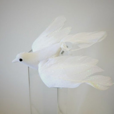 White Dove In Flight Ornament