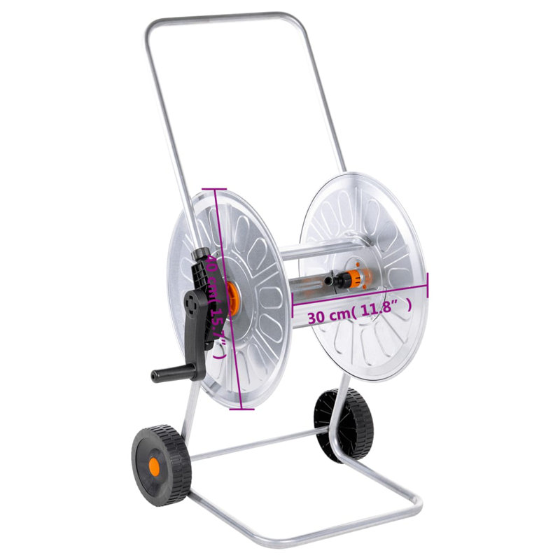 Galvanised Steel, Plastic Hose Reel