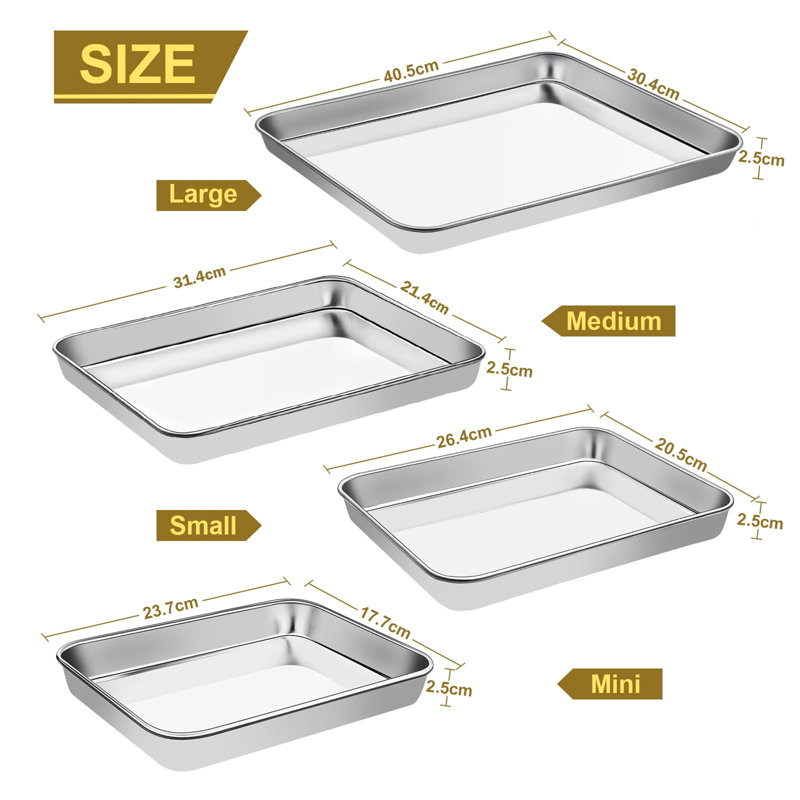 Belfry Kitchen Winterport Non-Stick Stainless Steel Baking Tray