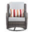 Ensemble de conversation de patio 9 pièces NTC, ensemble de canapé d'extérieur en osier avec chaises berçantes pivotantes, repose-pieds et table de foyer optionnelle, ensemble de conversation de patio avec coussins-88392637-98547658-88392636