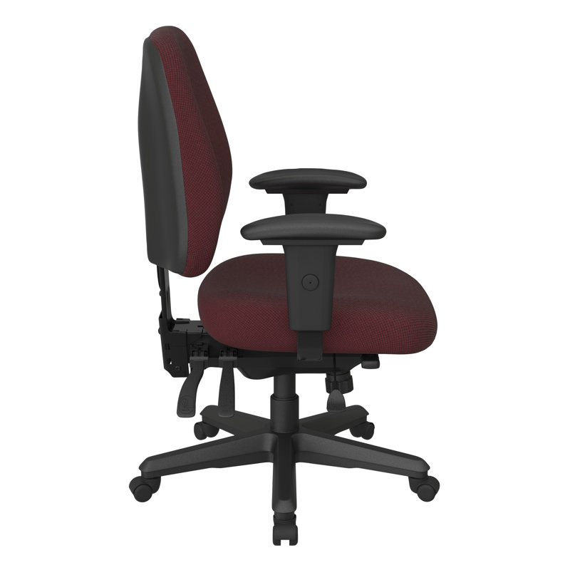 Chaise de travail ergonomique, Diamant - vin