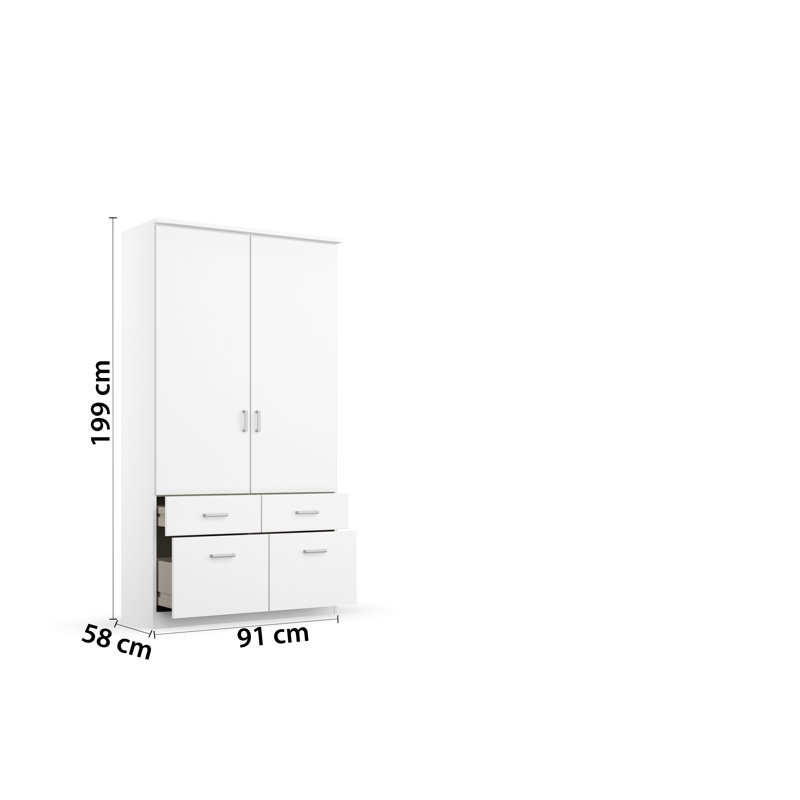 Bremen 2 Door Wardrobe