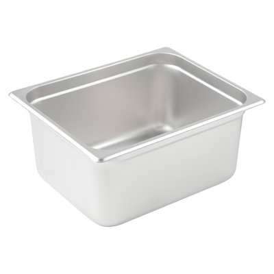 Winco Rectangle Stainless Steel Food Storage Container -  SPJL-206