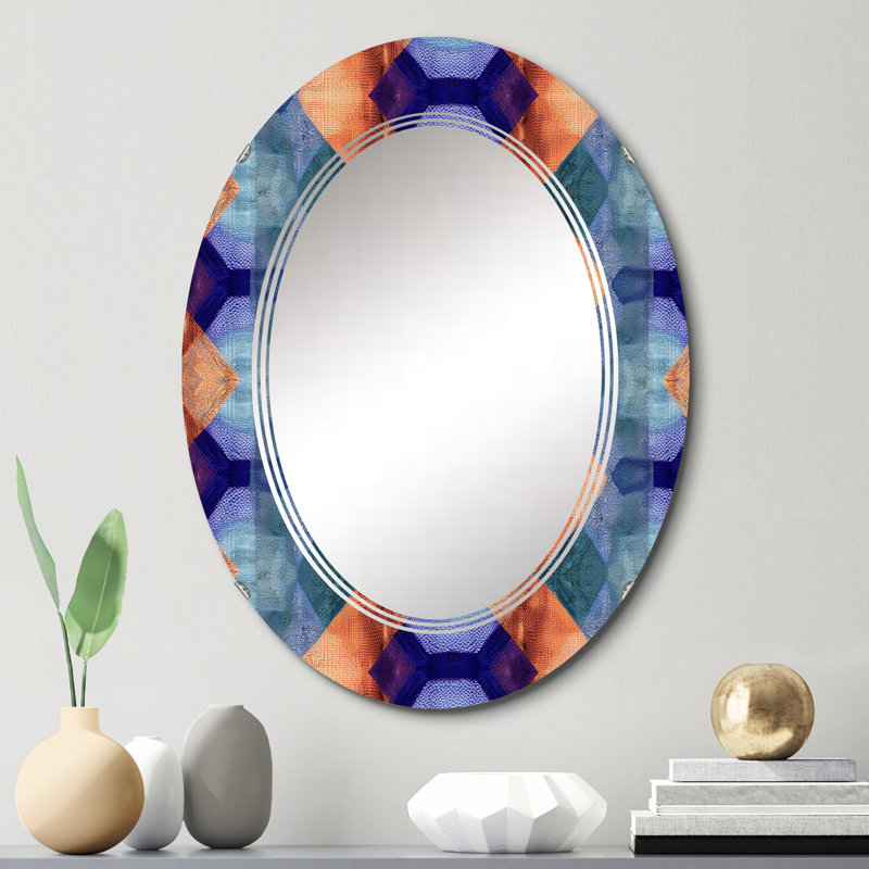Bayrick - Miroir mural moderne ovale, 30 po x 20 po