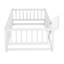 Lit simple au sol - Bois de pin blanc, - Style,