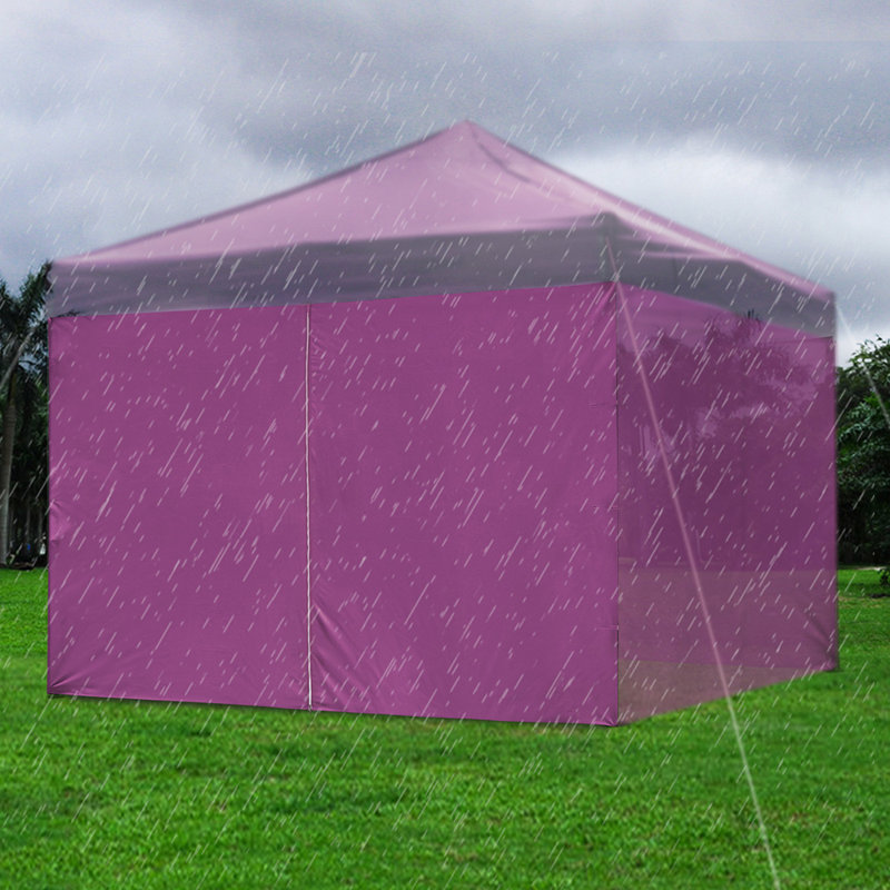 InstaHibit Universal Sidewall Zipper UV30+ Fits 10x10ft Canopy Picnic 1 Piece Purple, Purple, 114.96" H x 78.74" W x 0.39" D