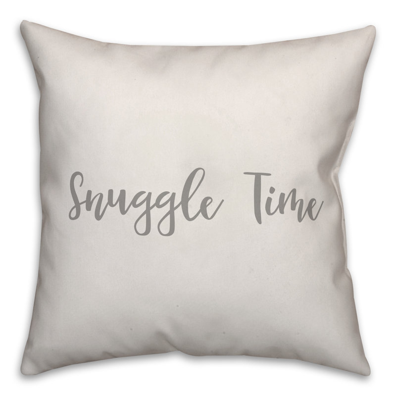  Coussin Snuggle Time, Blanc, Housse de coussin