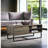 Rustic Oak & Black Finish Coffee Table