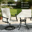 Ensemble de 2 chaises d'extérieur, chaises pivotantes-1254655012