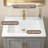 25" Solid Surface Composite Bathroom Vanity Top with Overflow and Single-Hole