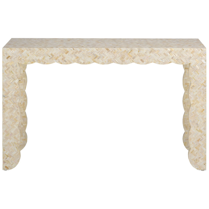 Table console Aldana, Cream / Mother Of Pearl