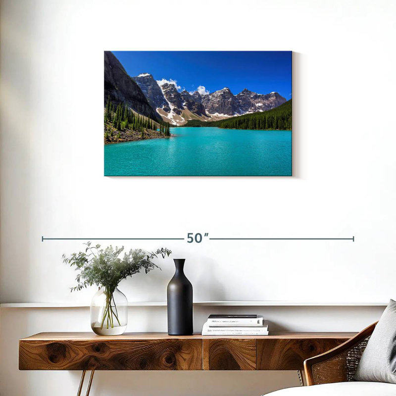 Alvord turquoise, lac Moraine, H 20 po x l 30 po