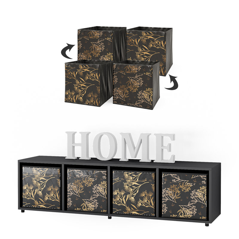 Cabrillo 144.5cm H x 35.7cm W Cube Bookcase