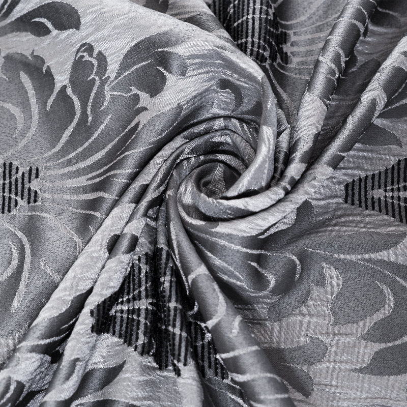 Andranae Blackout Curtain Pair, 117 W x 137 D cm, Grey