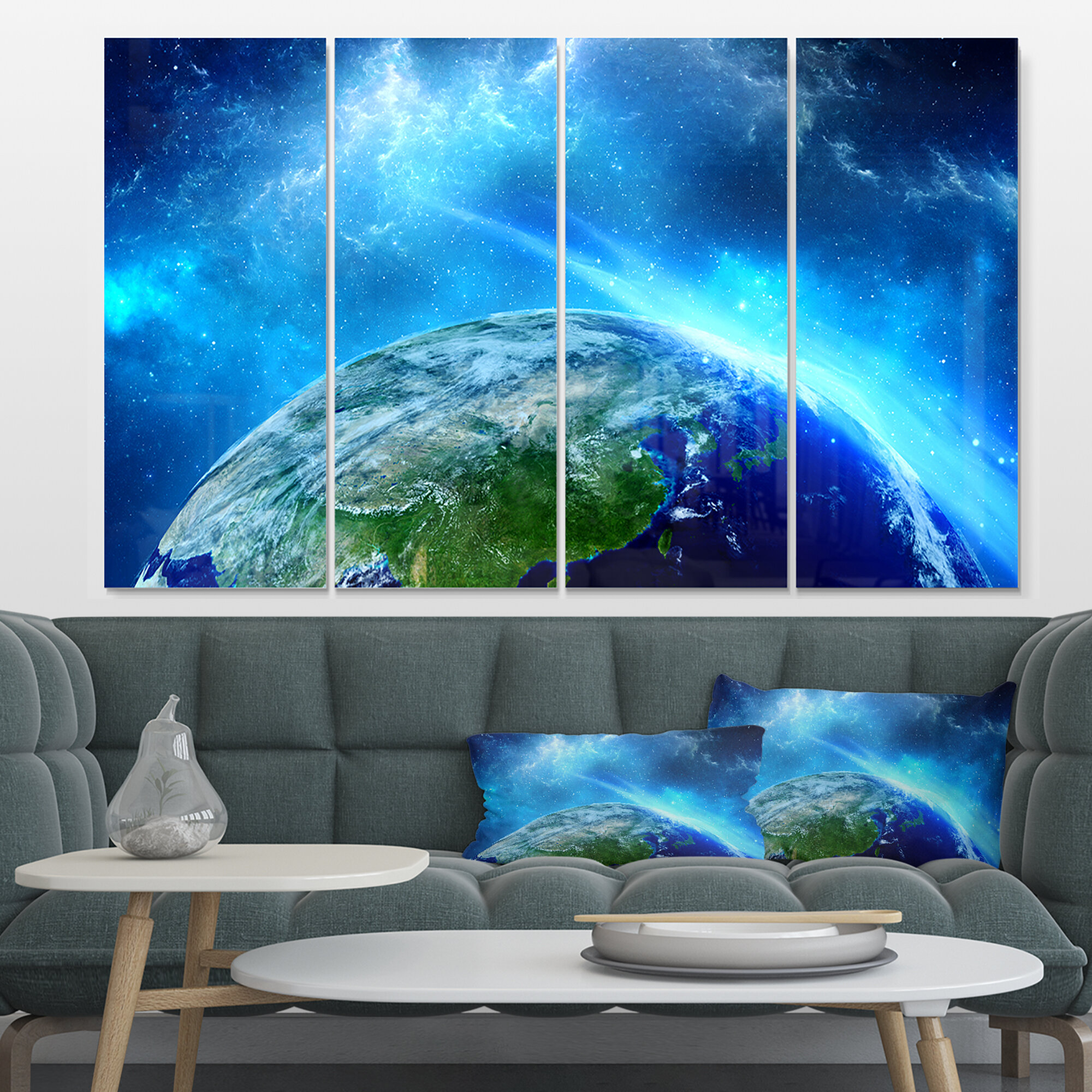 Universe Nebula Sky Kitchen Rug 3d Modern Style Living Room Carpet