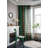 Janeczka Christmas Green Checkered Patchwork Curtains with Tassels（Set of 2）-950561927