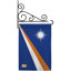 Double Sided 18.5 in. H x 13 in. W Polyester Flag set