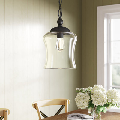 Pinedale Single Light Glass Dimmable Pendant
