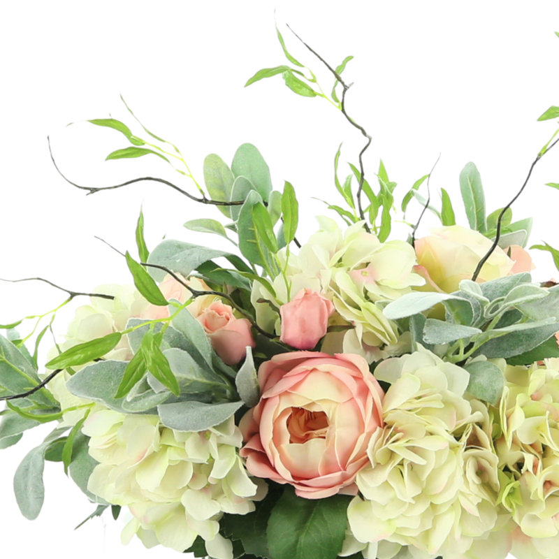 Holbrook Easter Floral Arrangement with Hydrangeas, Roses and Lamb's Ear