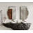  Asymmetrical Mirror Irregular Wall Mirror Unique Rectangle Mirrors for Bathroom，Entryway，Living Room, Bedroom-730604075-730604078