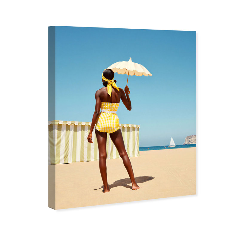 Cabana Muse III Print by Oliver Gal, 37"H x 46"W, Silver Floater Frame