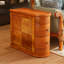 Table de bout en bois avec canapé à 2 tiroirs, sans assemblage requis Table de chevet vintage pour chambre à coucher (couleur noyer)