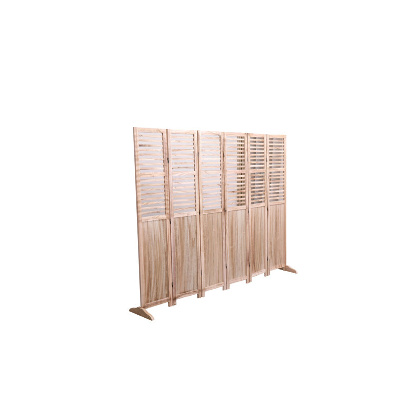 Cloison pliante en bois massif l 82,8 po x H 65 po