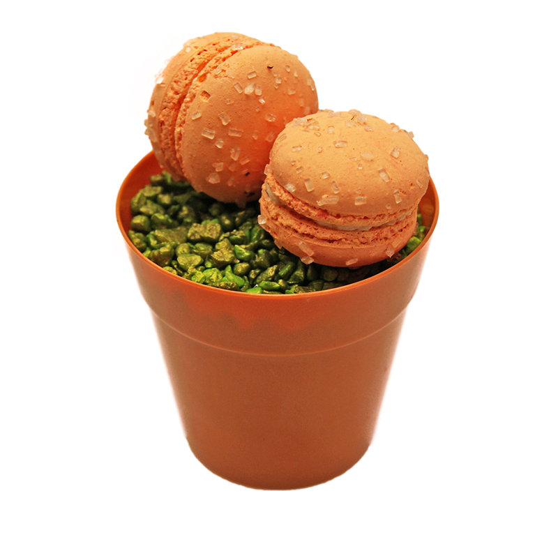 Restaurantware-4 Ounce Dessert Cups, 100 Flower Pot Ice Cream Cups - Sturdy, Disposable, Terracotta Plastic Appetizer Cups, For Layered Desserts, Use At Garden Theme Parties, Birthdays, Or Weddings