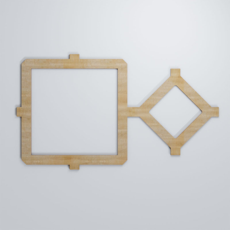 Panneaux muraux décoratifs en bois Arcadia, Hickory, H 15 3/8 po x l 26 7/8 po x P 3/8 po