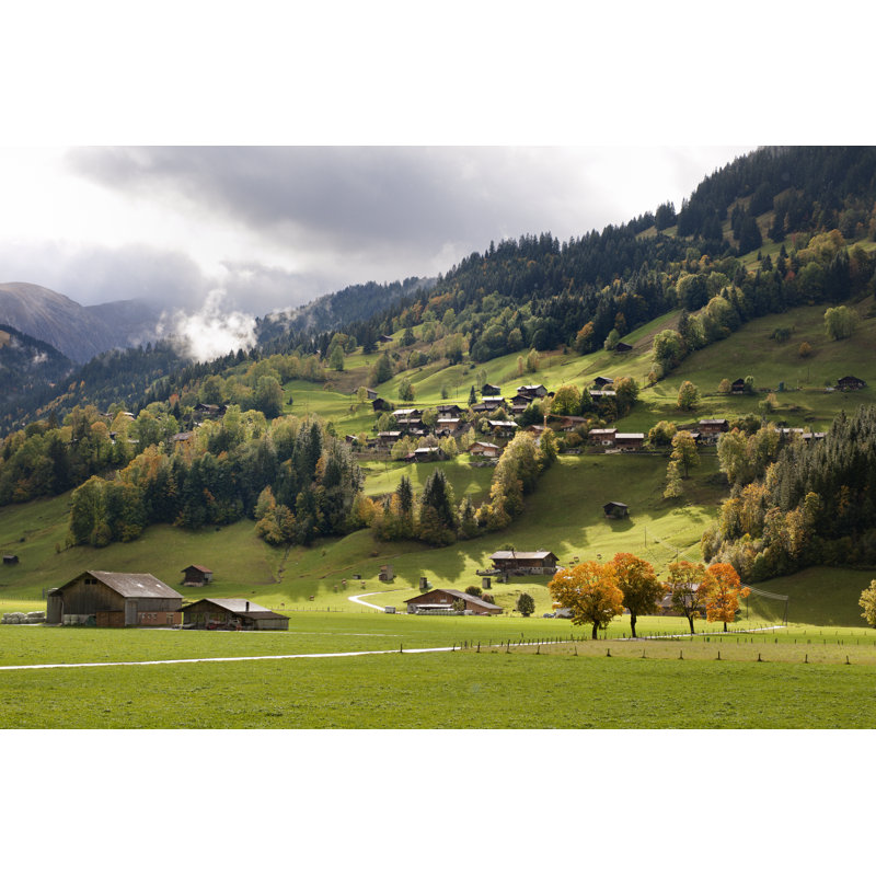 Autumn Landscape - Wrapped Canvas Print, 81cm H x 122cm W x 3.8cm D