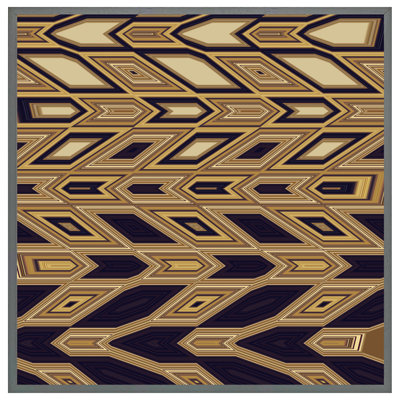 Asio Geometric Tiles 1 Piece Single Picture Frame Wall Art