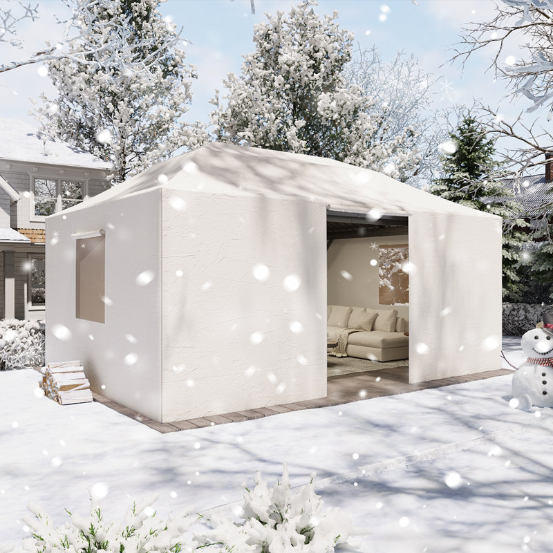 16' X 12' Universal Winter Cover For Hardtop Gazebos,  113" H x 192" W x 144" D 