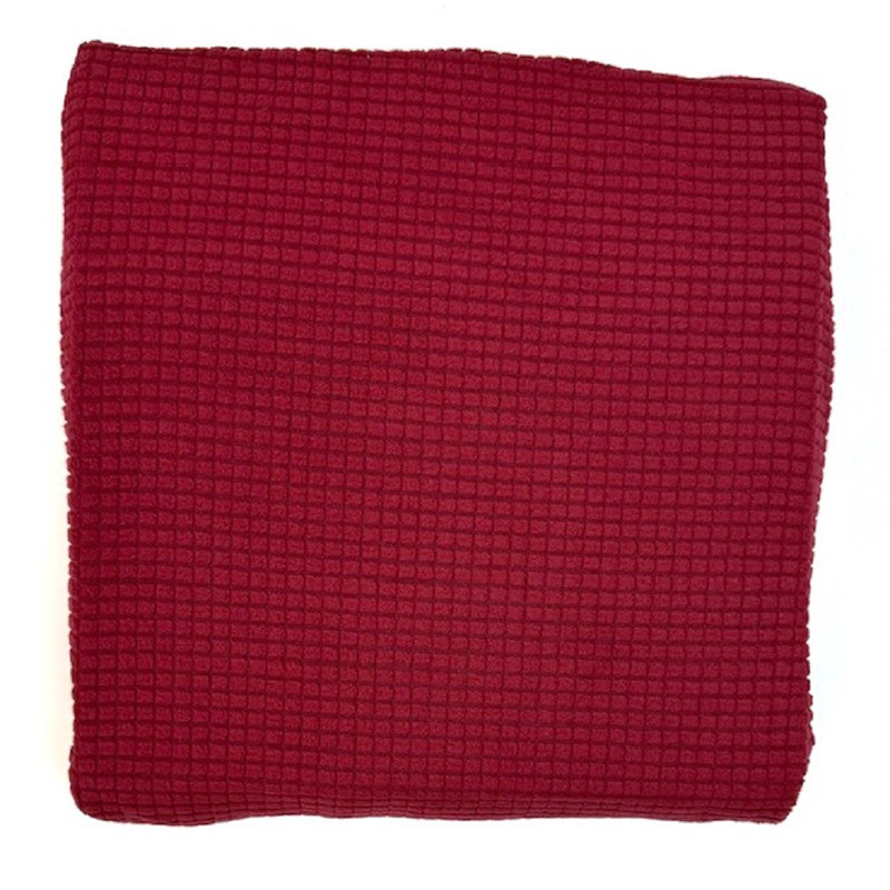 (75x65") Chair Stretch Slipcover-Grey, Red Polyester 