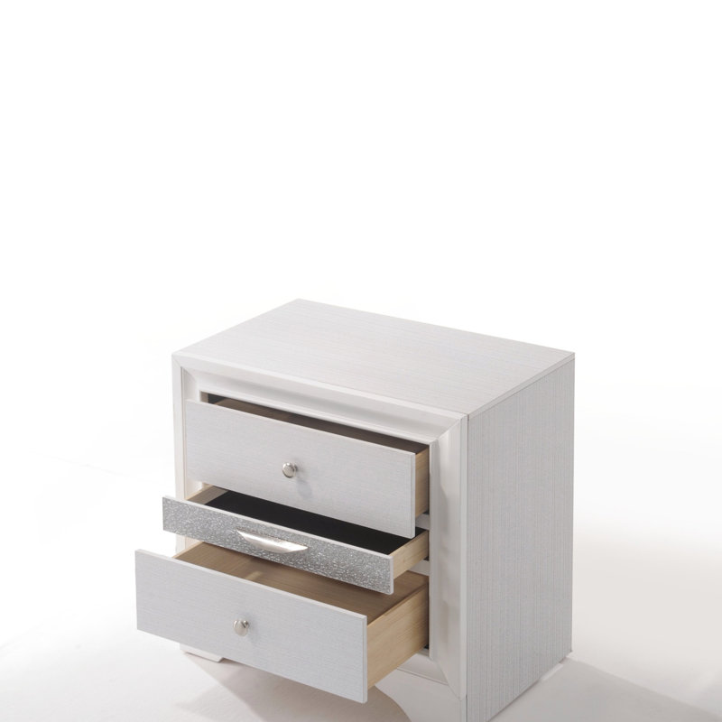 Naima Nightstand, White