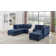 Dawnelle 120" Wide Symmetrical Modular Sectional with Ottoman