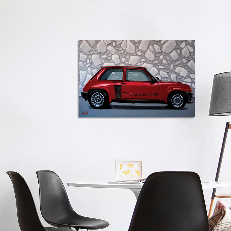 Renault 5 Turbo 1980 by Paul Meijering - Wrapped Canvas Gallery-Wrapped Canvas Giclée