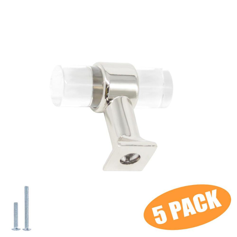 2" Length Bar Knob Multipack, Polished Chrome
