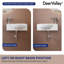 DeerValley 400×280×145 mm Wall Mount Bathroom Sink, Ceramic Rectangular Basin, Compact Wall Hung Sink for Small Bathroom-120747507