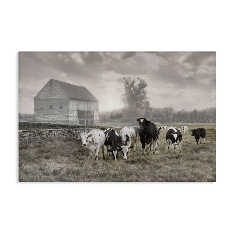 «Cows On The Ranch», art mural par Robin-Lee Viera, H 16 po x l 24 po