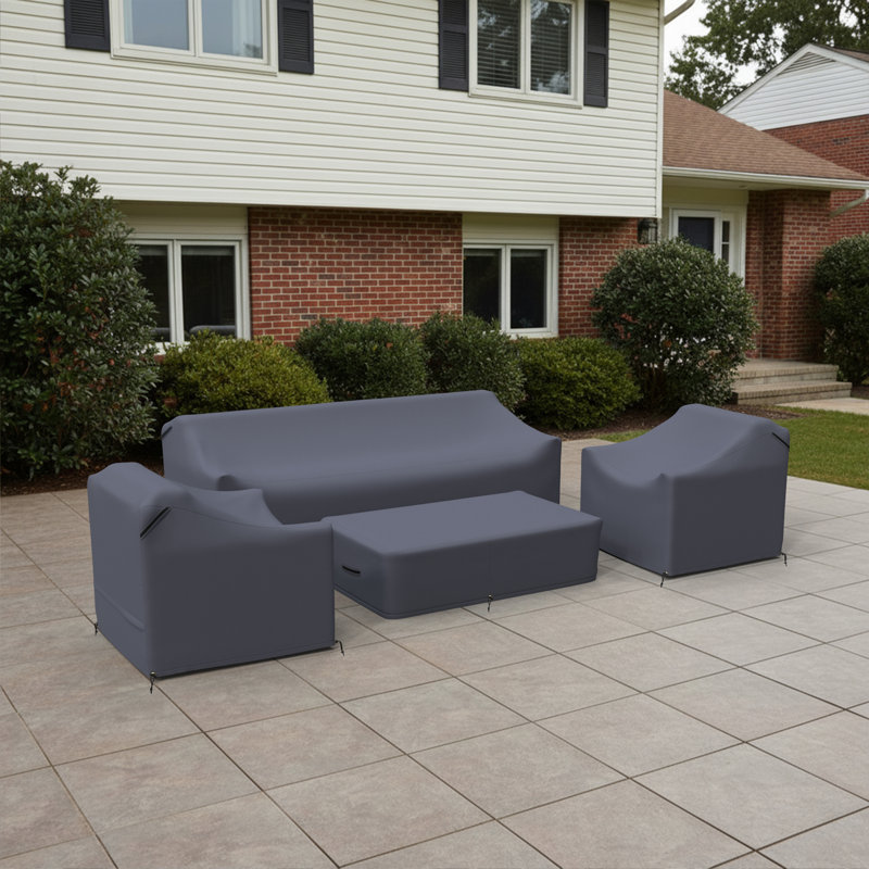 Aden Aluminum Outdoor Conversation Sets Group Seating Patio Furniture Covers
