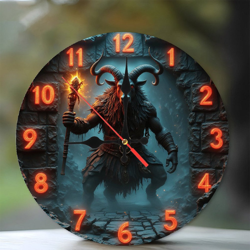 Horloge murale cerf